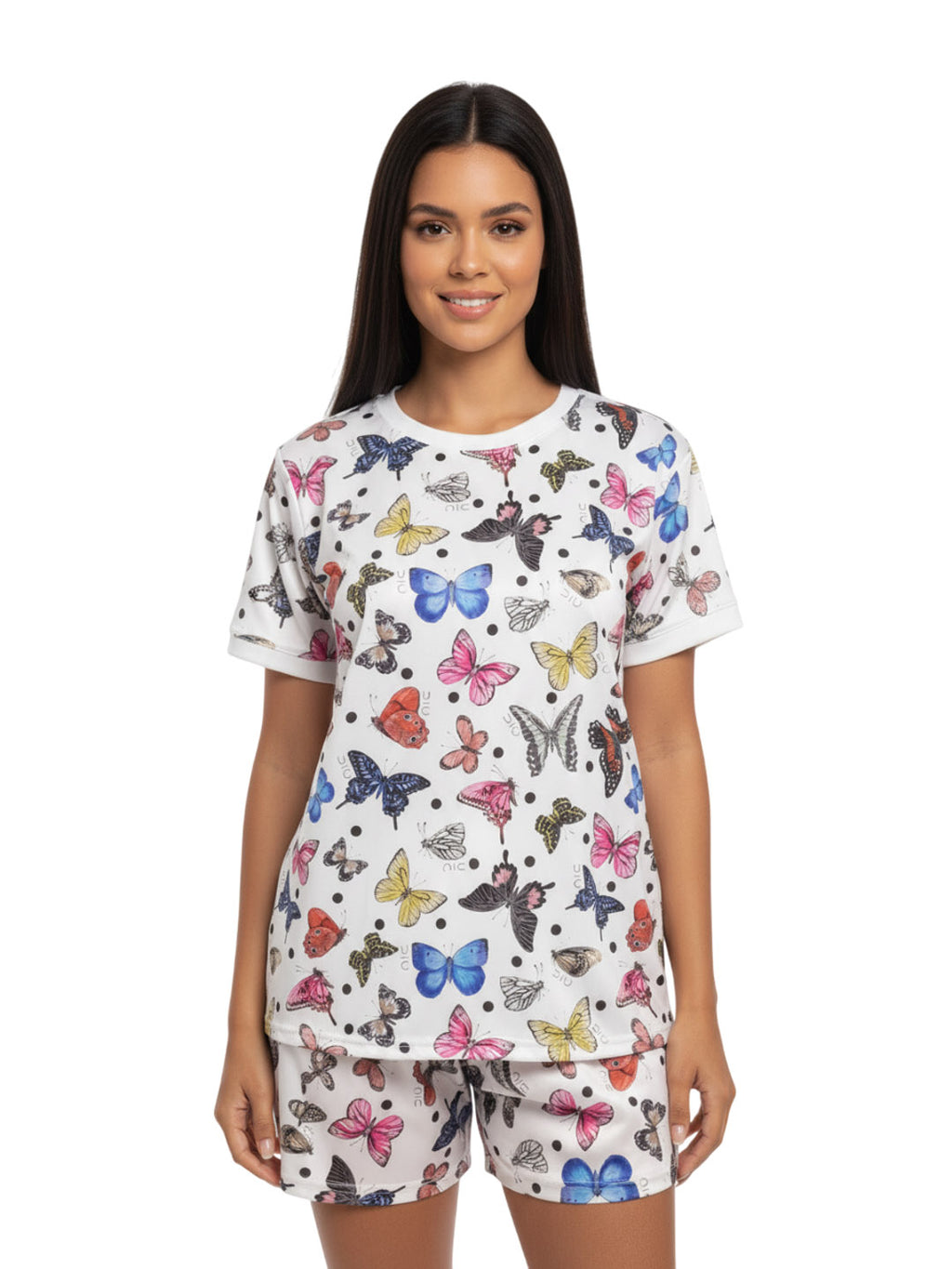 Butterfly Print Women’s Cotton Sleepwear Set