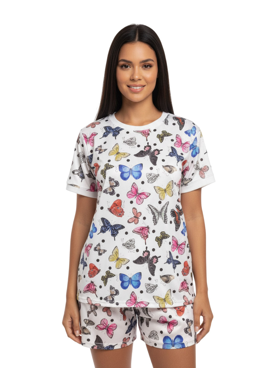 Butterfly Print Women’s Cotton Sleepwear Set