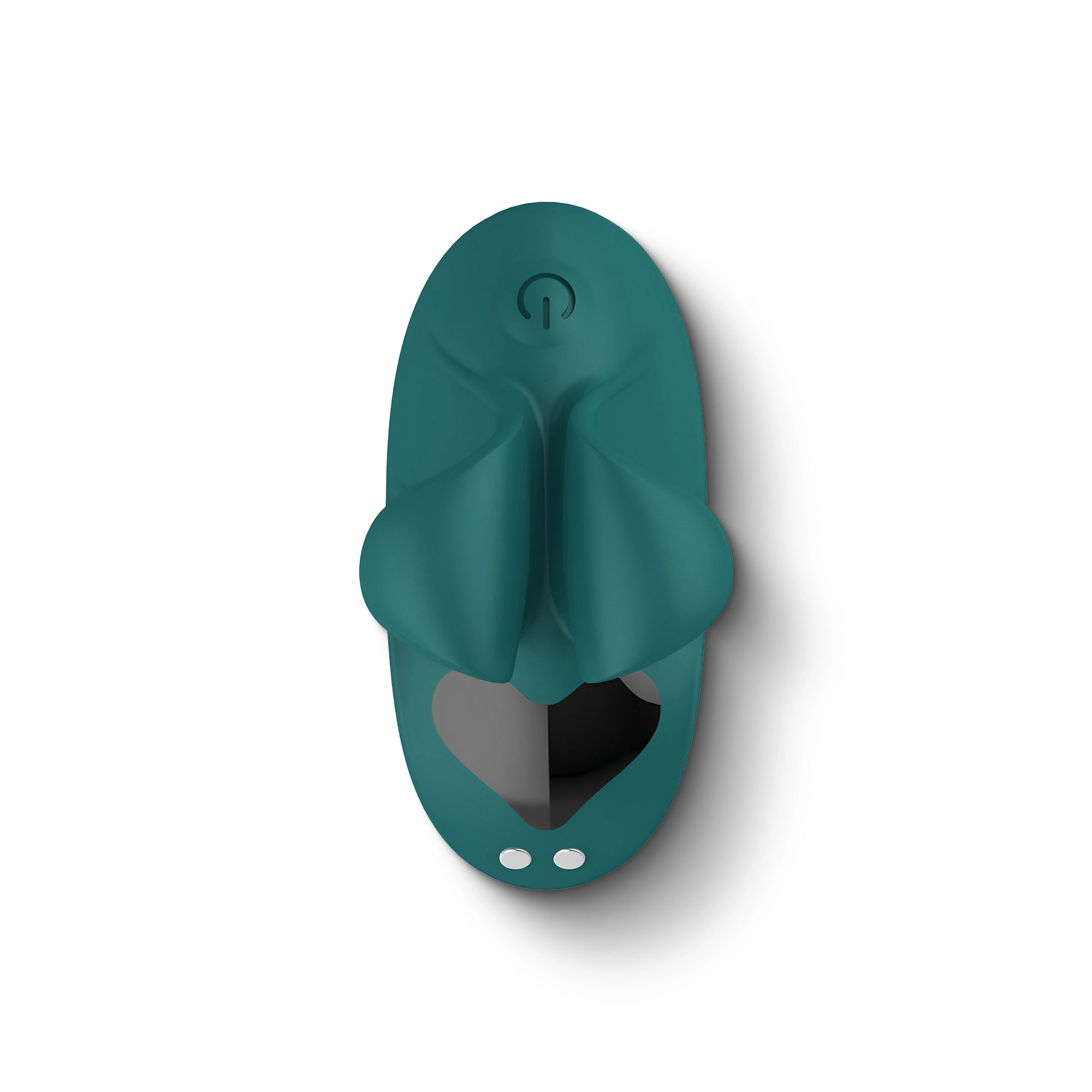 Evolve smart touch wellness massager in teal – discreet, palm-sized relaxation device for women’s self-care.