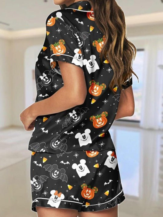 Spooky Mouse Ghost Print Night Suit